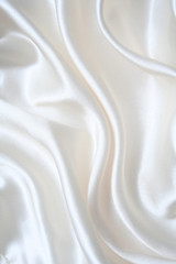 Image showing Smooth elegant white silk 