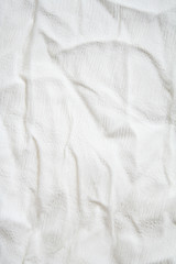 Image showing White linen fabric as background