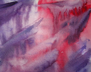 Image showing Abstract watercolor background on paper texture