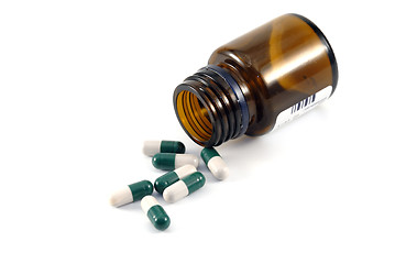 Image showing Pills out from the bottle