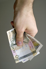 Image showing Hand with money