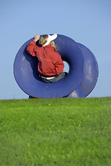 Image showing Young Girl Playing