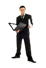 Image showing businessman with folder