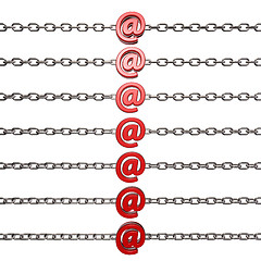 Image showing email chains