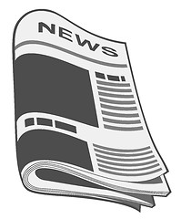 Image showing Newspaper vector. Illustration