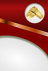 Image showing Red Wedding card