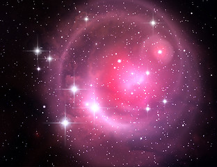 Image showing Colorful space nebula