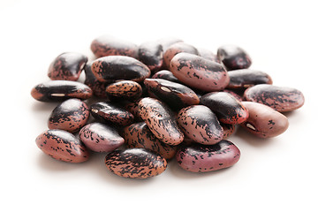 Image showing color beans on white background