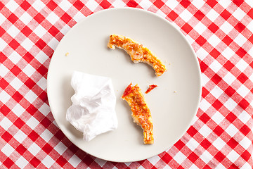 Image showing pizza crusts
