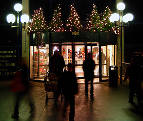 Image showing Christmas shopping