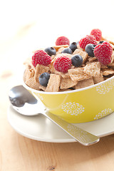 Image showing cinnamon cereals with fruits