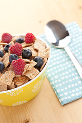 Image showing cinnamon cereals with fruits