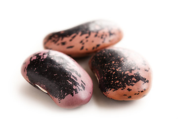 Image showing color beans on white background