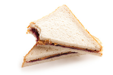 Image showing peanut butter and jelly sandwich