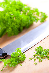 Image showing chopped parsley