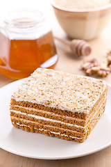 Image showing honey cake