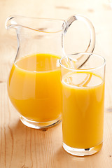 Image showing orange juice in pitcher