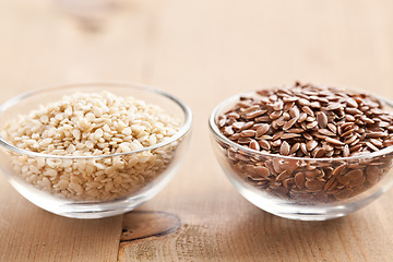 Image showing sesame and linseed