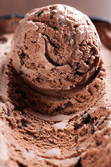 Image showing chocolate ice cream