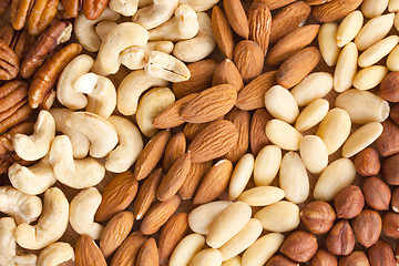 Image showing nuts background