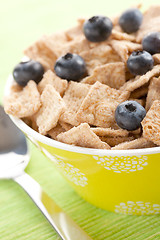 Image showing cinnamon cereals with blueberries