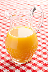 Image showing orange juice in pitcher