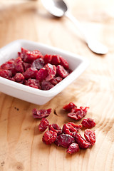 Image showing dried cranberries