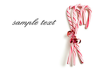 Image showing xmas concept with stripy candy cane