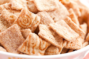 Image showing cinnamon cereal in bowl