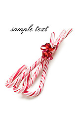 Image showing xmas concept with stripy candy cane