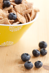 Image showing cinnamon cereals with blueberries