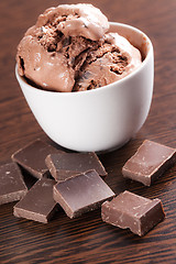 Image showing chocolate ice cream