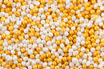 Image showing gold sugar sprinkles