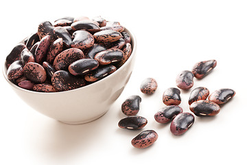 Image showing color beans on white background