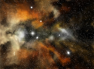 Image showing Colorful space nebula