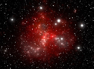 Image showing Red nebula