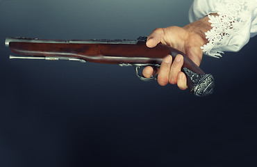 Image showing Old pirate pistol