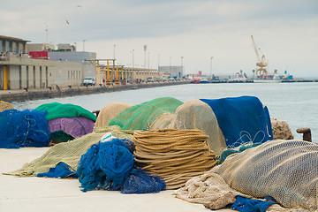 Image showing Fishing nets