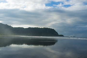 Image showing High tide on Jaco