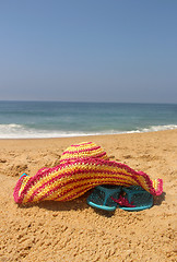 Image showing Beach items