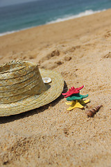 Image showing Funny starfishes on the beach 