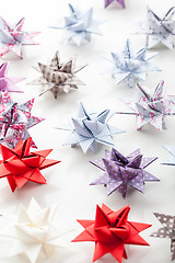 Image showing Variation of Paper Christmas stars