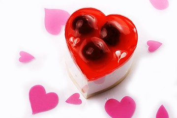 Image showing Love Shaped Dessert