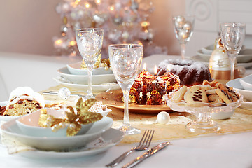 Image showing Decorated Christmas table
