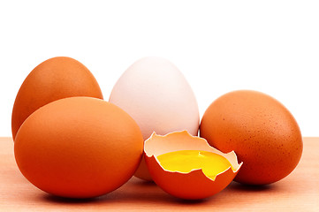 Image showing Chicken eggs