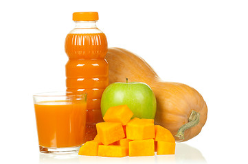 Image showing Pumpkin and apple juice