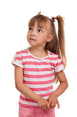 Image showing Portrait of emotionally kid