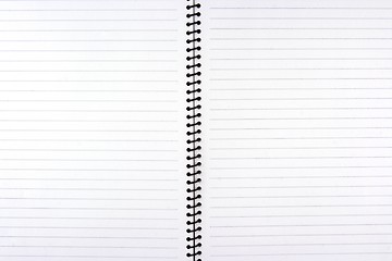 Image showing Close up of Spiral Note Book