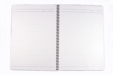 Image showing Close up of Spiral Note Book