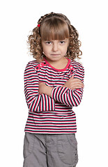 Image showing Portrait of emotionally girl